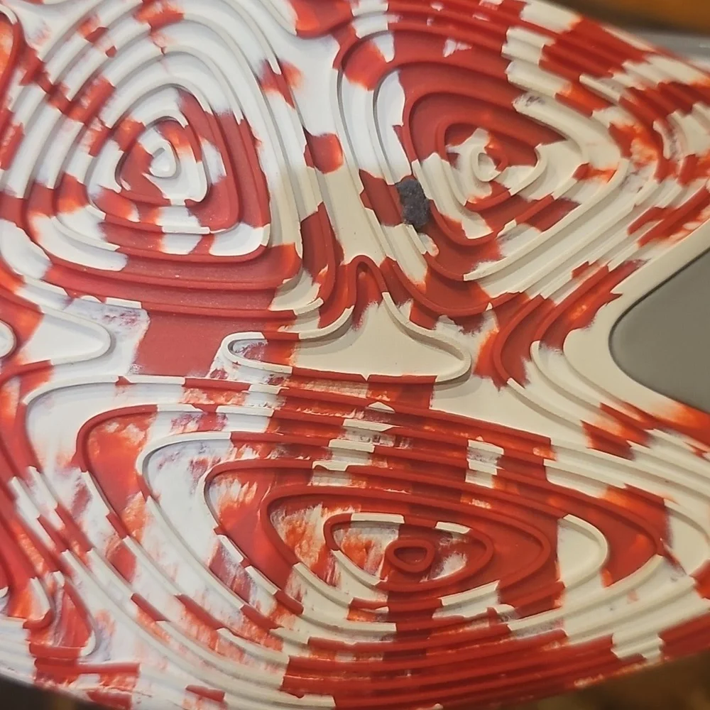 Adidas Exhibit Select White and Red High-Top Basketball Shoes - Picture 3 of 4